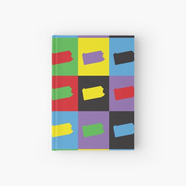 Pennsylvania Pop Art State Pattern Hardcover Journal