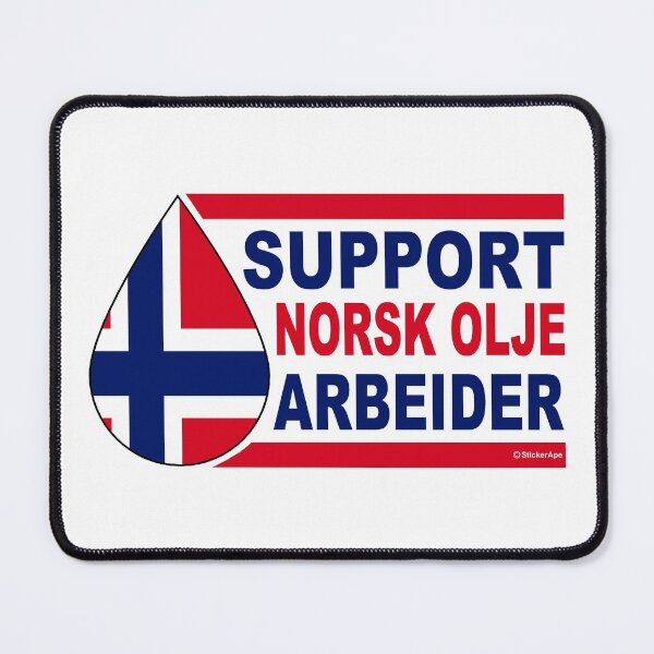 Item preview, Support Norwegian Oil Workers; designed and sold by StickerApe.