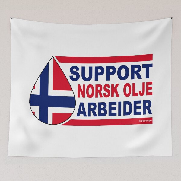 Item preview, Support Norwegian Oil Workers; designed and sold by StickerApe.