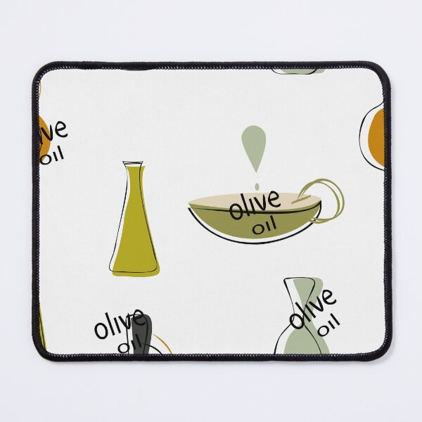 Item preview, Olive oil abstract bottle  seamless pattern. designed and sold by TaniaArtDesign.
