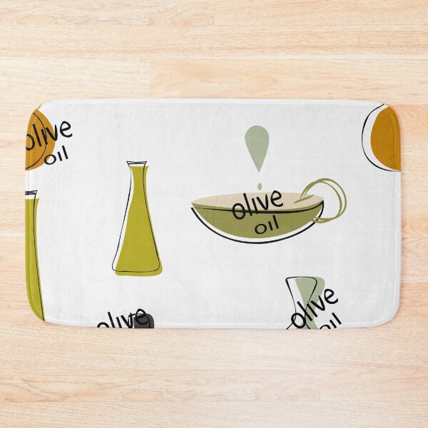 Item preview, Olive oil abstract bottle  seamless pattern. designed and sold by TaniaArtDesign.