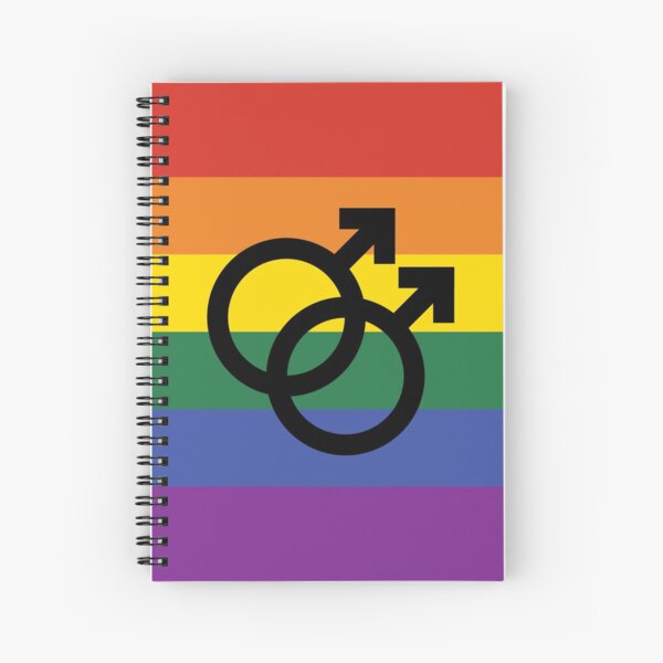 Item preview, mlm, interlocking symbols over rainbow flag designed and sold by Skyler Orion X.