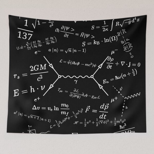 Item preview, physics equations and diagrams dark version designed and sold by NoetherSym.