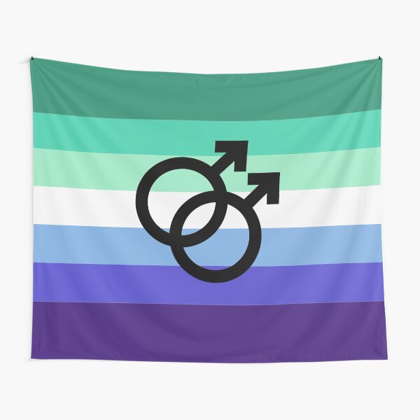 Item preview, mlm, interlocking symbols over vincian flag designed and sold by Skyler Orion X.
