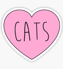cats heart Sticker