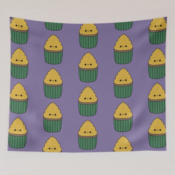 Item preview, Cute Banana Cupcake - Kawaii Cupcake designed and sold by KawaiiByDice.