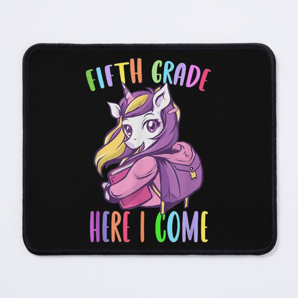Item preview, Fifth Grade Here I Come Unicorn Rainbow Back to School Girl  designed and sold by FideliaShop.
