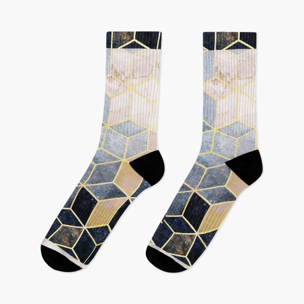 Item preview, Blue & Gold Modern Geometric  designed and sold by newburyboutique.