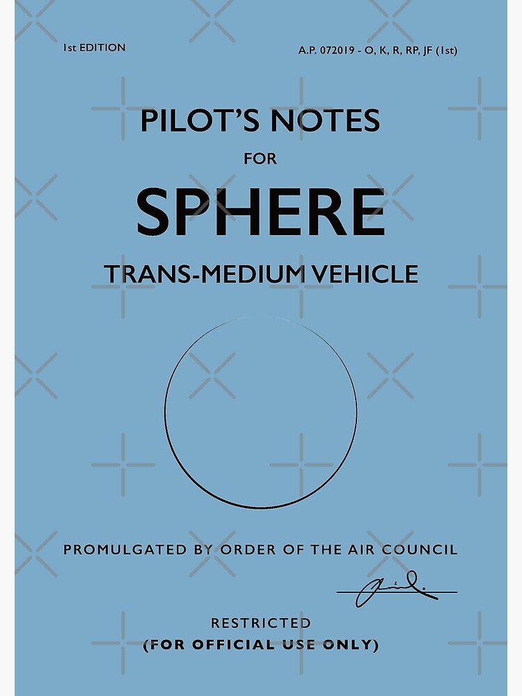 Thumbnail 3 of 3, Spiral Notebook, Sphere UAP Pilot Notes designed and sold by Dan Zetterström.