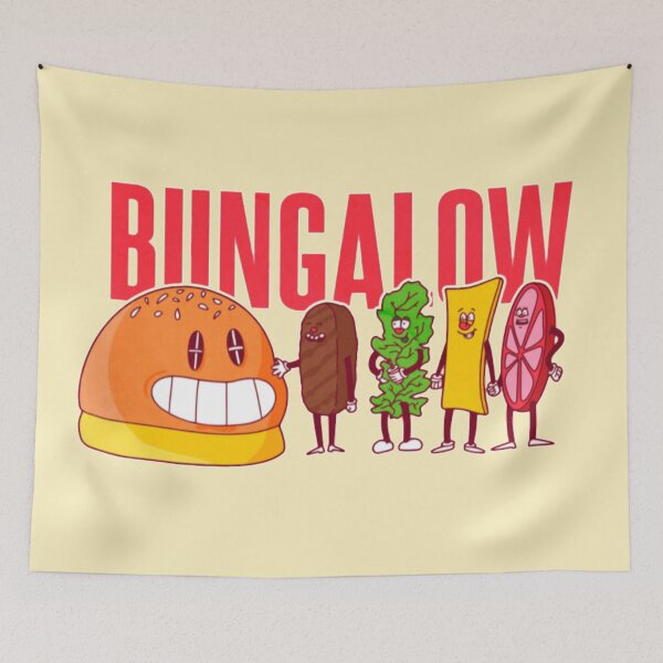 Item preview, Bungalow burger foodie funny recipe designed and sold by Sovik Goswami.