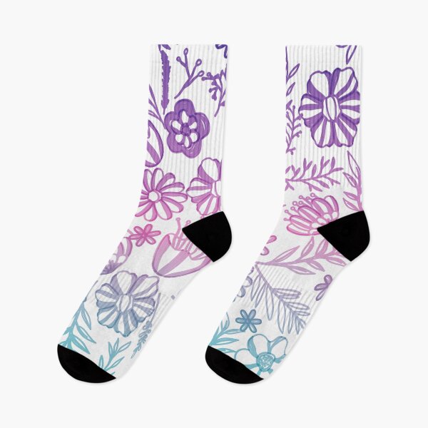 Item preview, Seamless purple sky floral pattern  designed and sold by Dear-Ashlin.