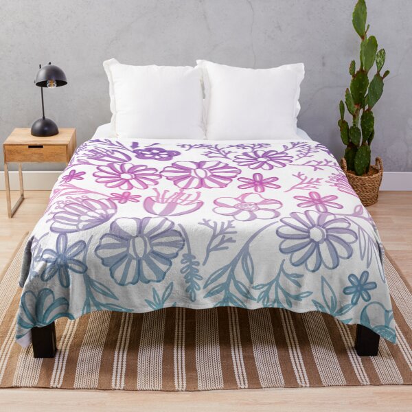 Item preview, Seamless purple sky floral pattern  designed and sold by Dear-Ashlin.