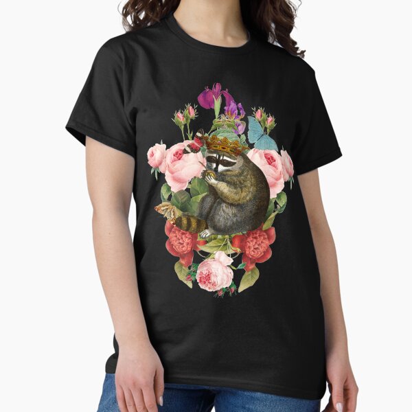 Item preview, Royal Vintage Racoon With Crown, Vintage Roses And Flowers designed and sold by TrulyEpoque.