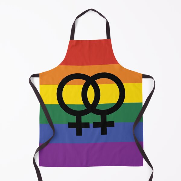 Item preview, wlw, interlocking symbols over rainbow flag designed and sold by Skyler Orion X.