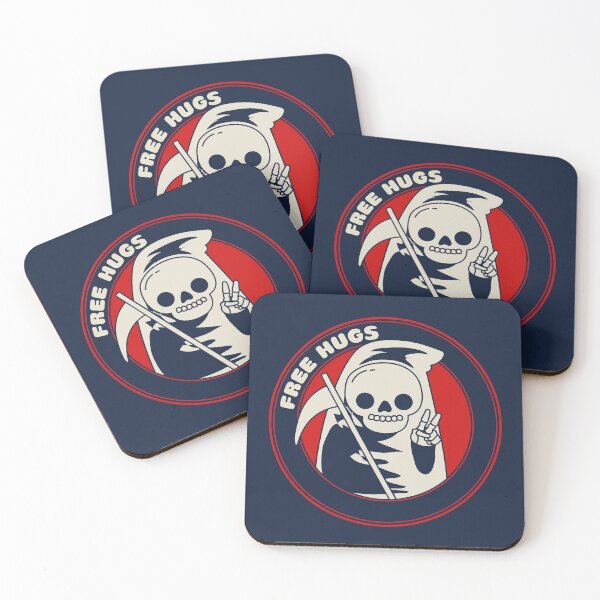 Item preview, Cute Grim Reaper Free Hugs designed and sold by MnEmzStudio.