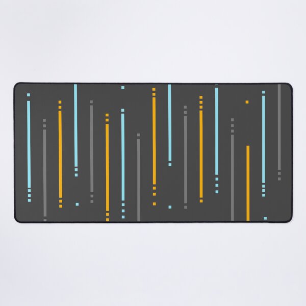 Item preview, Modern minimal design with grey, orange and blue colors, lines, rectangles and squares designed and sold by CiniArt.