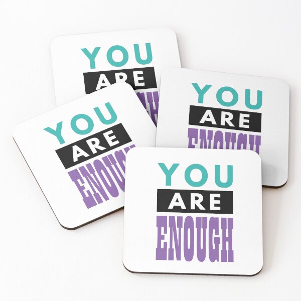 Item preview, You are Enough Purple and Teal designed and sold by HermitAlley.