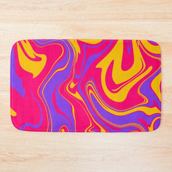 Item preview, Funky Psychedelic Red, Orange and Purple Waves Liquid Marble  designed and sold by NECHSTORE.