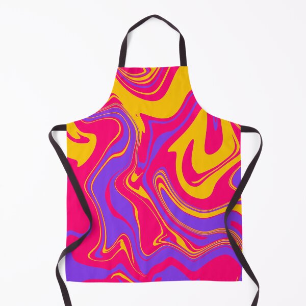 Item preview, Funky Psychedelic Red, Orange and Purple Waves Liquid Marble designed and sold by NECHSTORE.