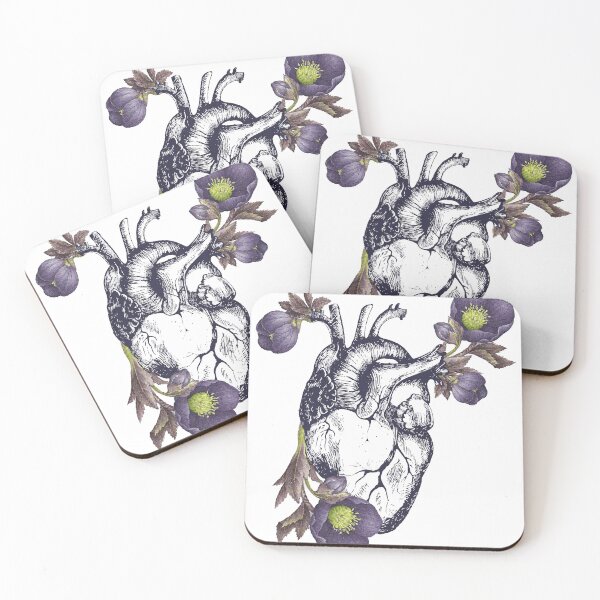 Item preview, Realistic Heart and Flowers designed and sold by ecodedesigns.