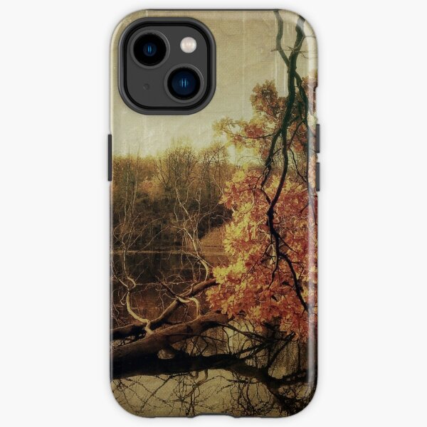Autumn at the forest lake iPhone Tough Case