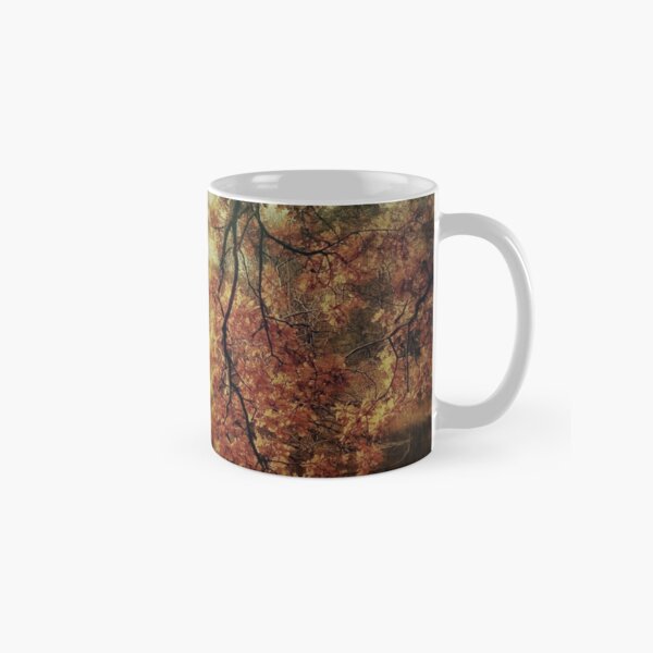 Autumn at the forest lake Classic Mug