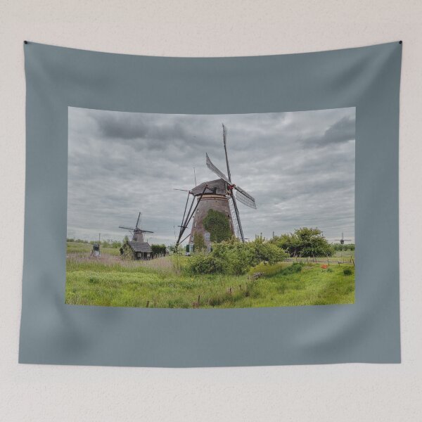 Item preview, Storm Clouds Over Kinderdijk designed and sold by Lanis Rossi.