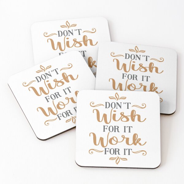 Item preview, Don't Wish For it Work For it designed and sold by Y-Muqsit.
