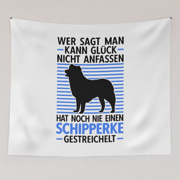 Item preview, Schipperke petting Belgian Shepherd dog saying designed and sold by madgrfx.