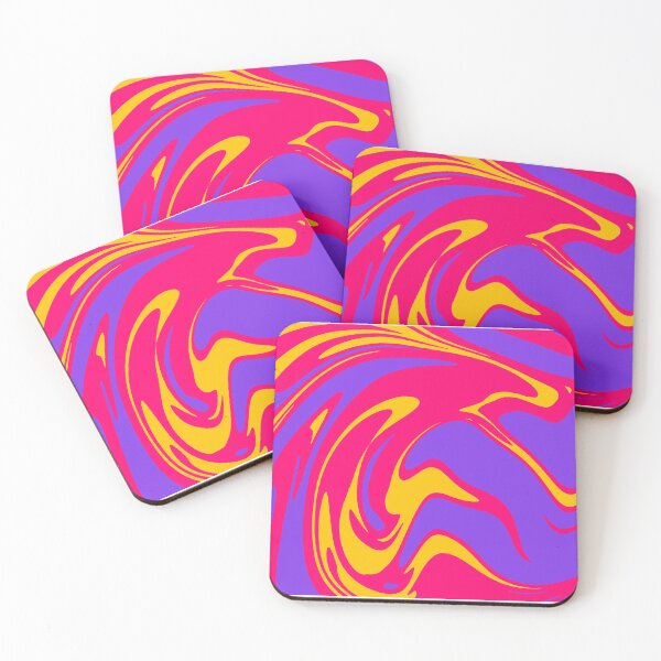 Item preview, Amazing Flashy Red, Orange and Purple Waves Liquid Marble  designed and sold by NECHSTORE.