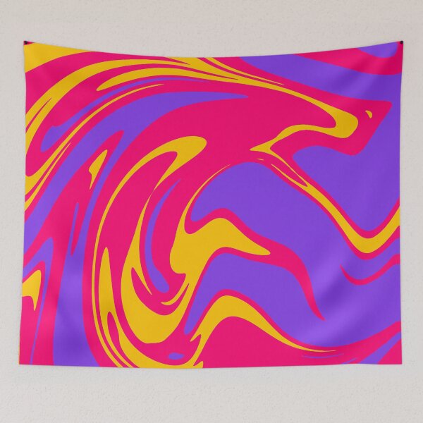 Item preview, Amazing Flashy Red, Orange and Purple Waves Liquid Marble  designed and sold by NECHSTORE.