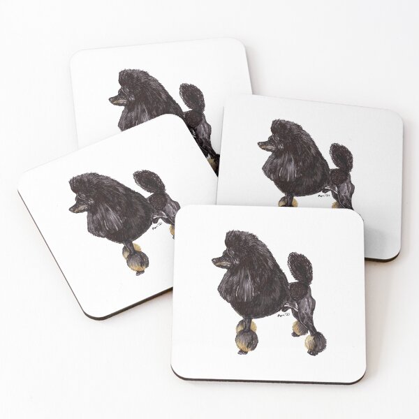 Item preview, Phantom Black and Tan Toy Poodle Show Stack  designed and sold by Amber Westwood.