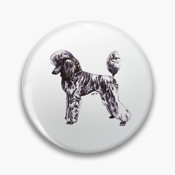 Item preview, Silver Brindle Standard Poodle Show Stack  designed and sold by Amber Westwood.