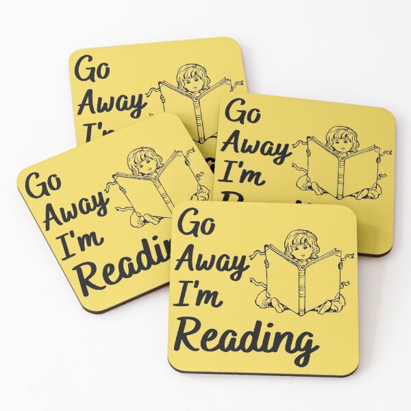 Item preview, Go Away I'm Reading - Book Lovers designed and sold by SheetalMourya.