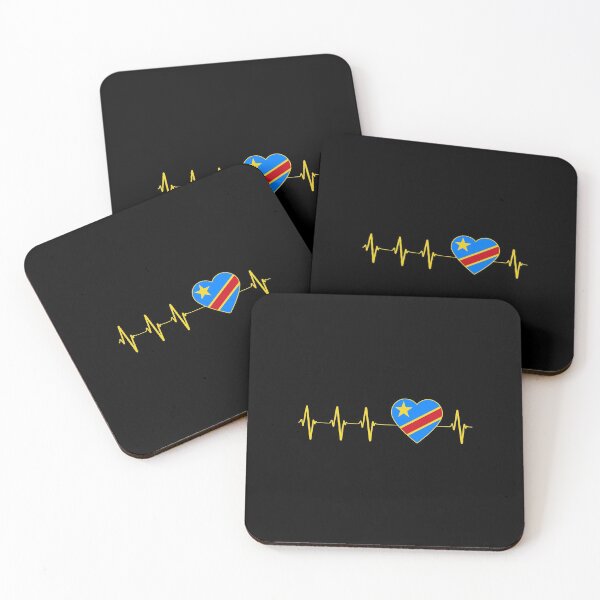 Item preview, Democratic Republic Of The Congo Heartbeat Flag Heart Love designed and sold by fried1982.