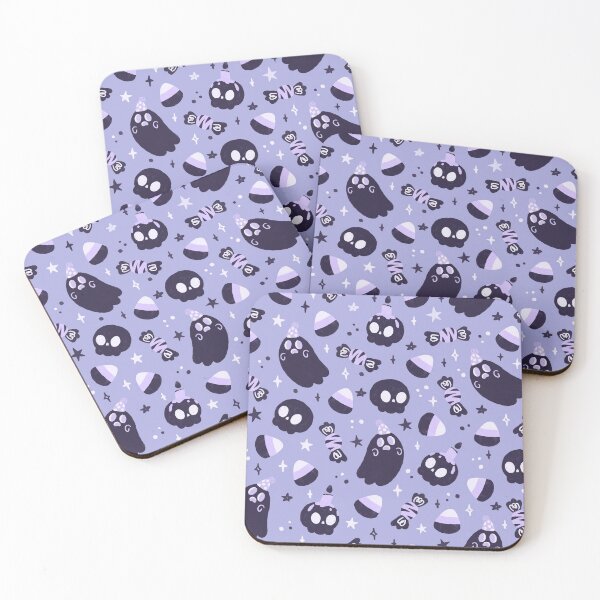 Item preview, Spooky Cute Ghost Skull Pattern designed and sold by Wisdi.