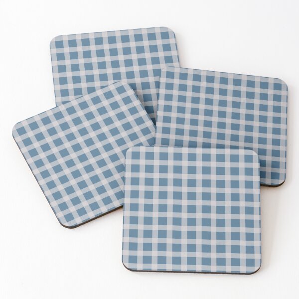 Item preview, Gingham Pattern - Pantone Fall-Winter 2021/2022 - Spring Lake Blue & Ultimate Gray designed and sold by nabeArtist.