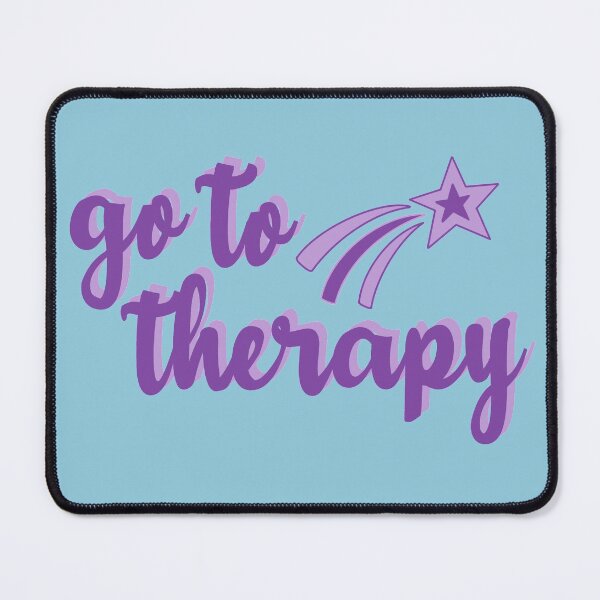 Item preview, Go To Therapy Purple Shooting Star designed and sold by GrellenDraws.