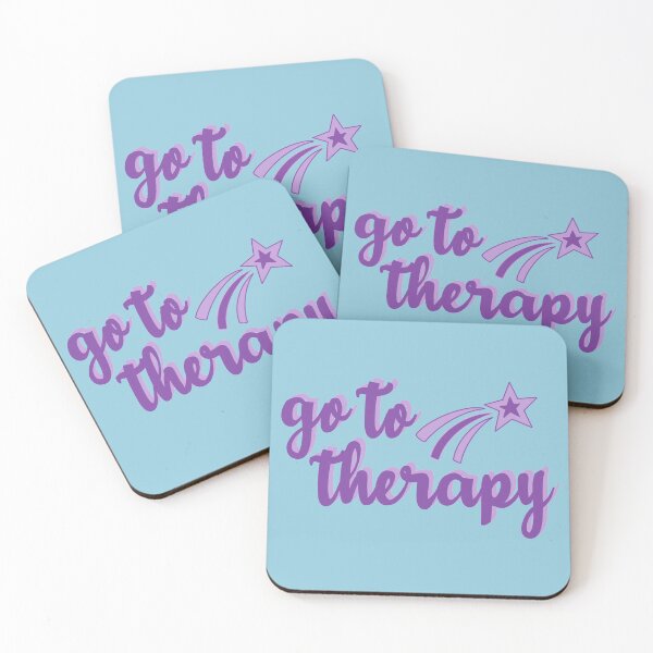 Item preview, Go To Therapy Purple Shooting Star designed and sold by GrellenDraws.
