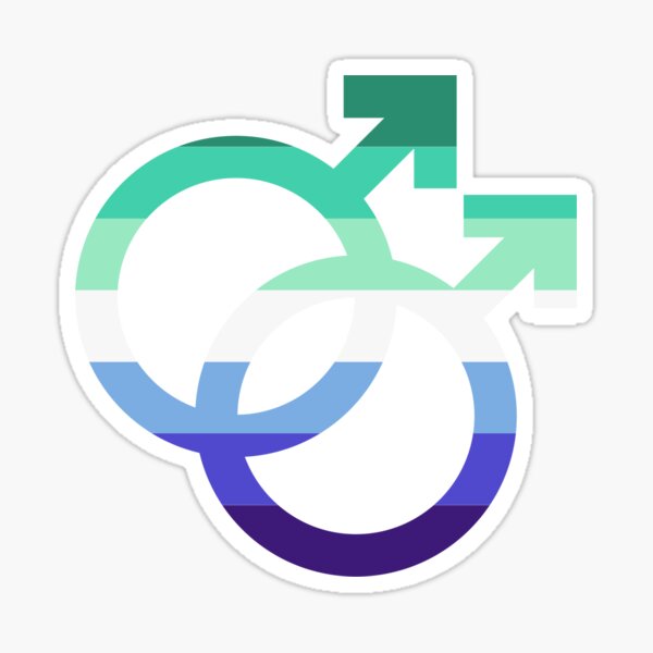 mlm, interlocking symbols with vinicain flag Sticker