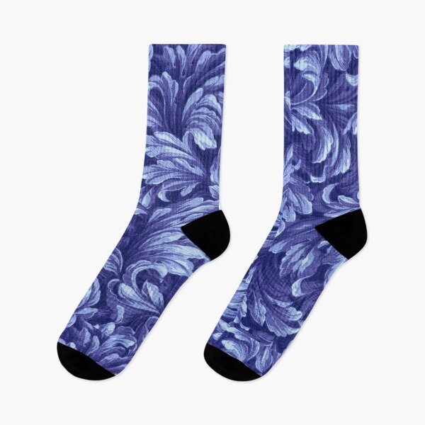 Item preview, Seamless navy blue floral pattern  designed and sold by Dear-Ashlin.