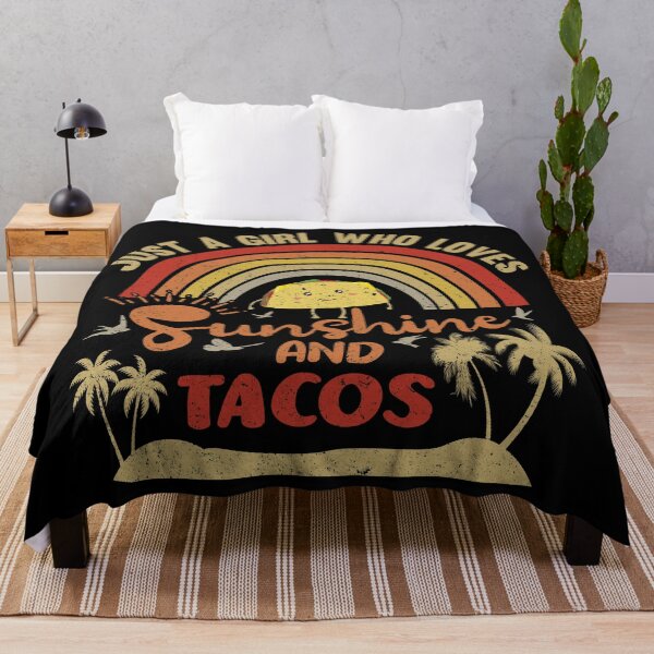 Item preview, Just A Girl Who Loves Sunshine And Tacos designed and sold by AmethystMurad.