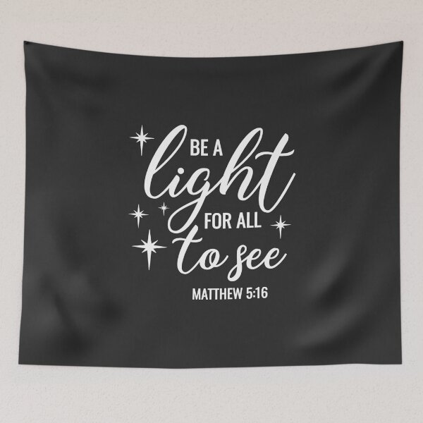 Item preview, Christian Design - Be a Light for all to see - Matthew 5 verse 16 designed and sold by simplydesignart.