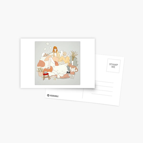 cat naps. Postcard