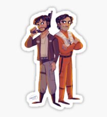 Latinos in Space! Sticker