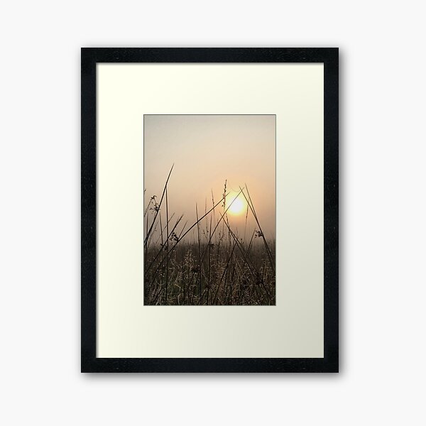 Sunrise in the valley Framed Art Print