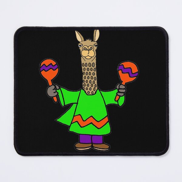 Item preview, Funny Llama playing Maracas Music Cartoon designed and sold by Nature's Fancy.