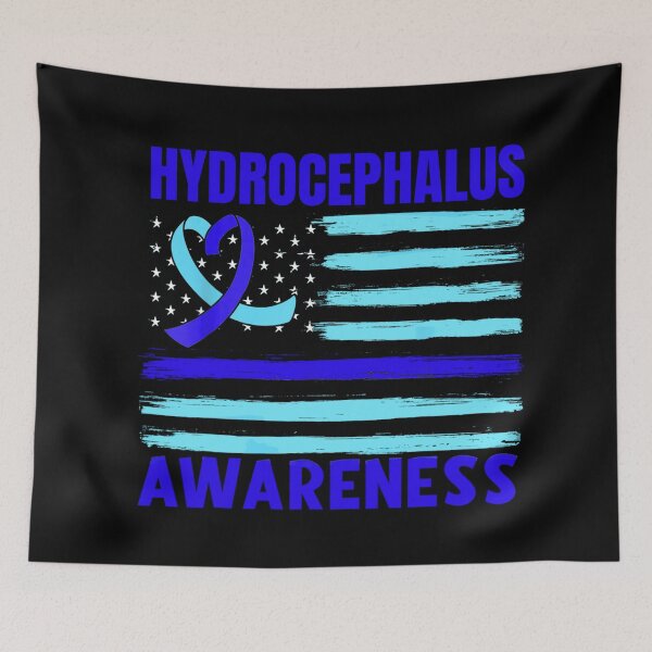 Item preview, American flag hydrocephalus Awareness- hydrocephalus awareness  designed and sold by Designs Of all kinds.