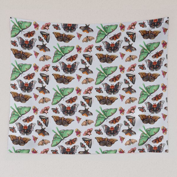 Item preview, Moth pattern  designed and sold by HibiscusHeron.