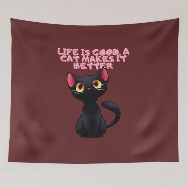 Item preview, life is good ,a cat makes it better designed and sold by Mikedog21.
